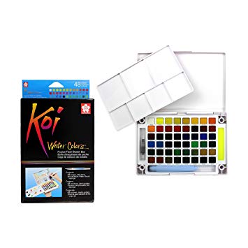 355x355 Koi Watercolor Pocket Field Sketch Box - Koi Watercolor