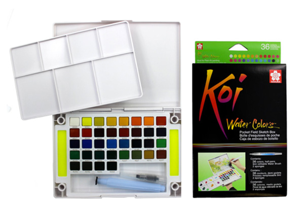 600x420 Koi Watercolor Pocket Set Of 36, Davinci Artist Supply - Koi Watercolor