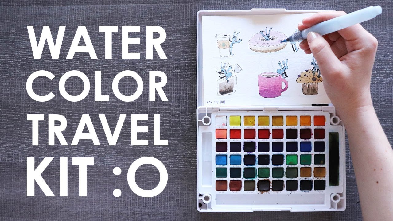 1280x720 Leaving The House To Draw! - Koi Watercolor Travel Set