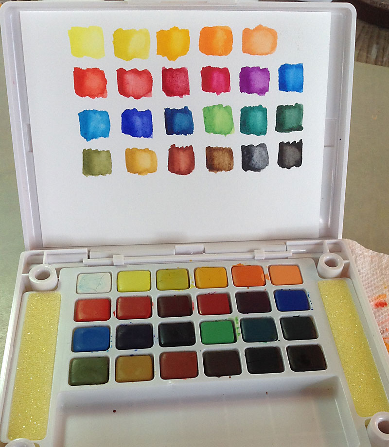 800x920 Watercolor Palettes Part 3 Art Full Life - Koi Watercolor Travel Set