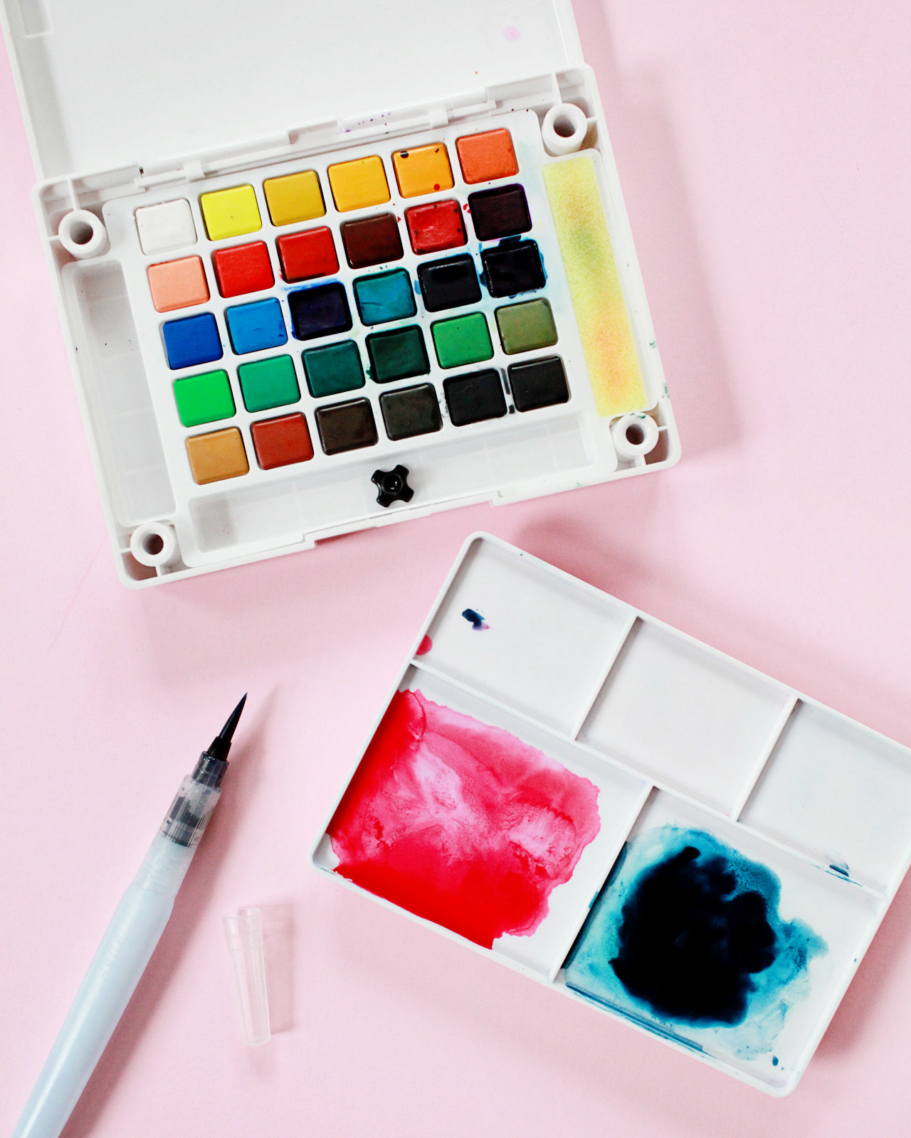 1280x1600 Diy Watercolor Wall Art - Koi Watercolor Travel Set