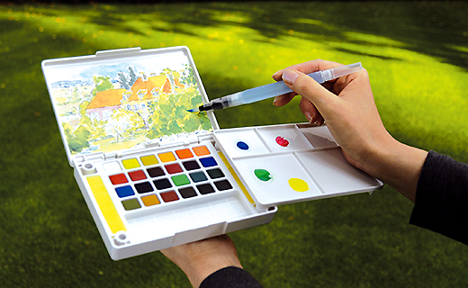 520x320 Koi Water Colors Pocket Field Sketch Color Products Corp. - Koi Watercolor Travel Set