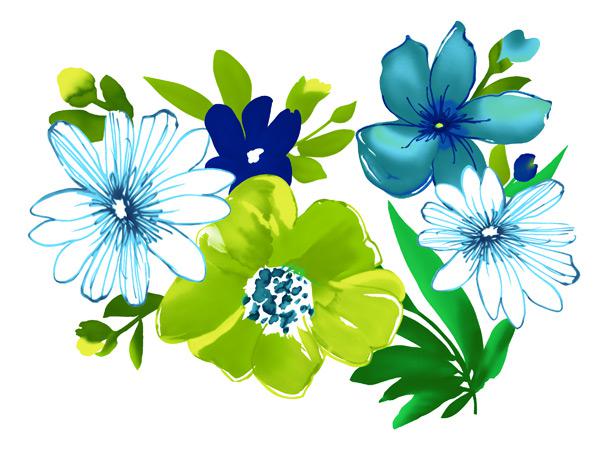 600x452 South Korean Watercolor Flowers 3 [Psd] - Korean Watercolor