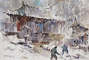 300x204 Singapore Art Gallery - Korean Watercolor Paintings