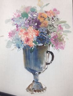 236x307 Watercolor Kwon Insu. Artist Korean Watercolor - Korean Watercolor Paintings