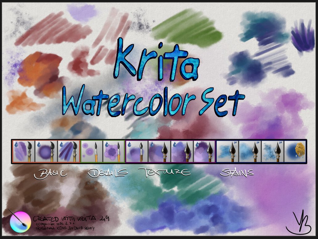 1032x774 Krita Watercolor Set V1.01 By Grindgod - Krita Watercolor