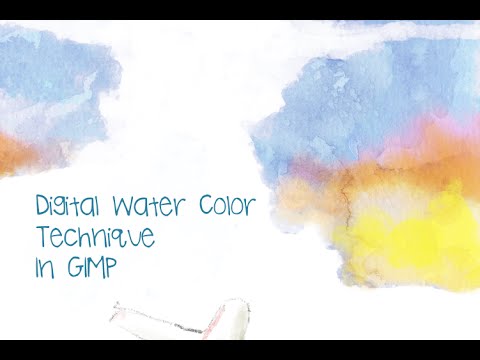 480x360 Water Color Painting Technique In Gimp - Krita Watercolor