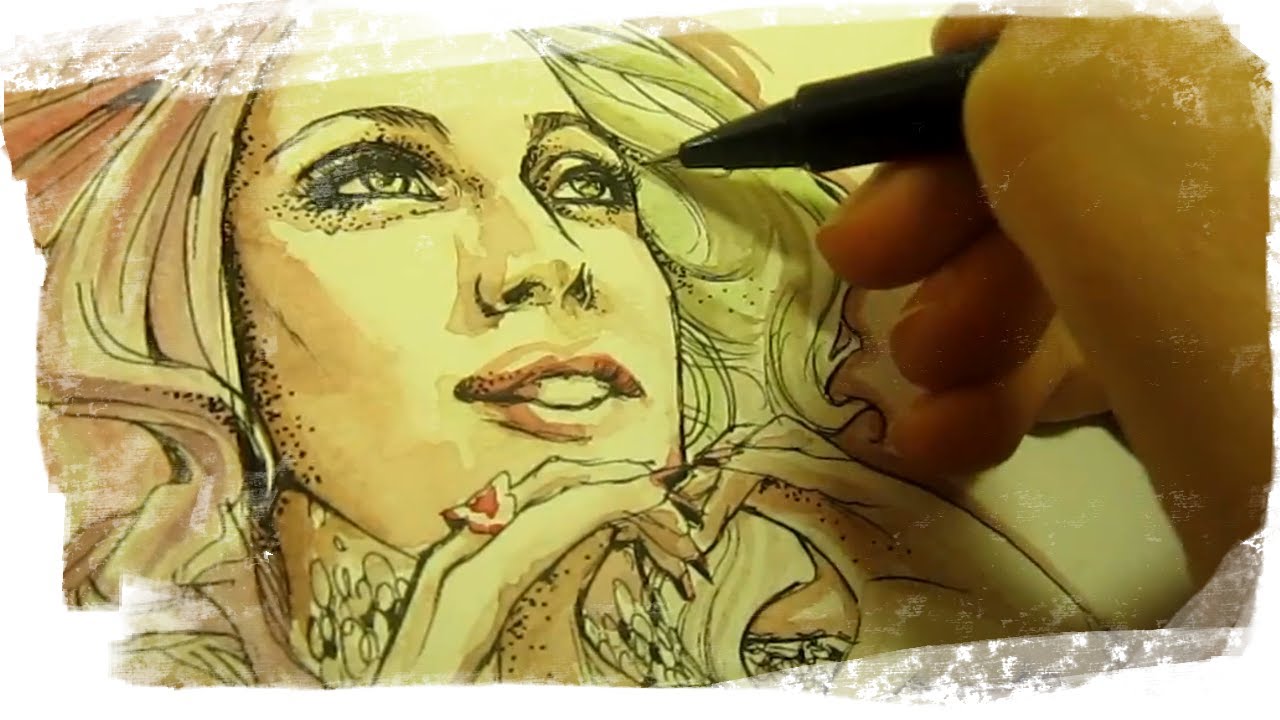 1280x720 Lady Gaga - Lady Gaga Watercolor