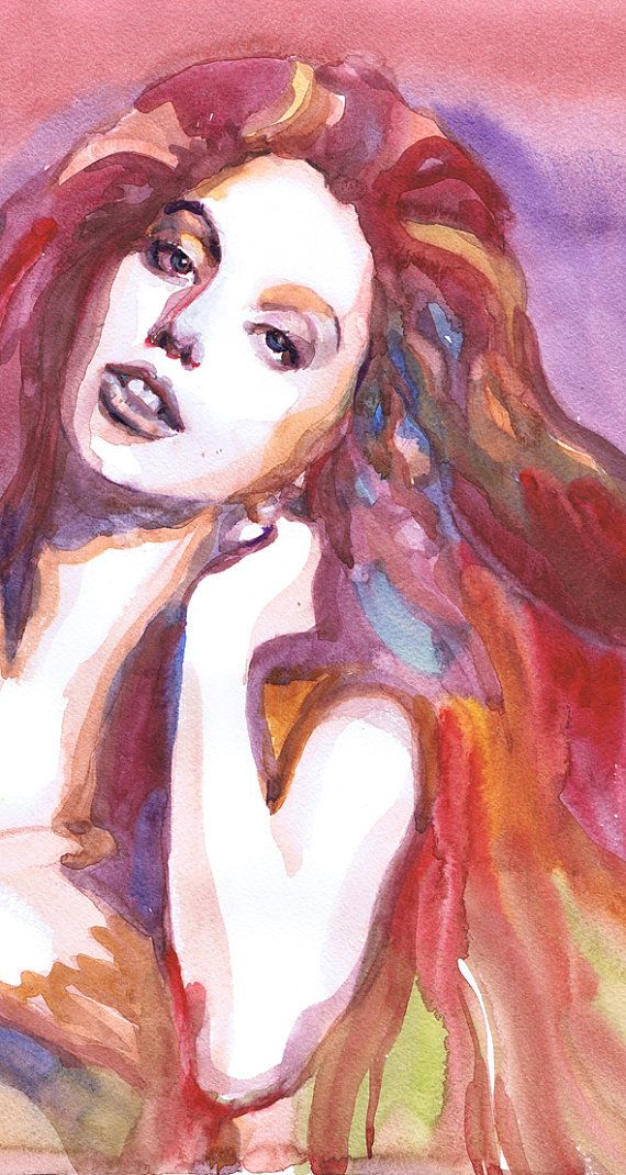 570x1070 Lady Gaga Poster Celebrity Portraits Watercolour Painting Original - Lady Gaga Watercolor