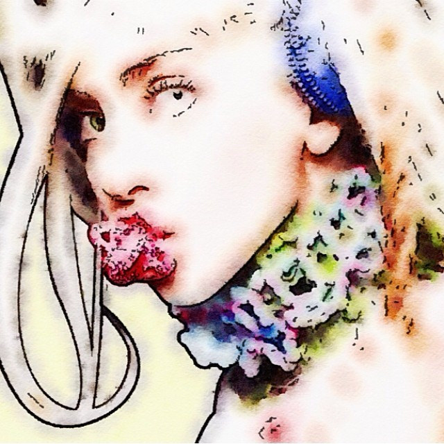 640x640 Artrave - Lady Gaga Watercolor