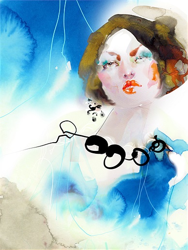 388x517 Marta Spendowska - Lady Watercolor