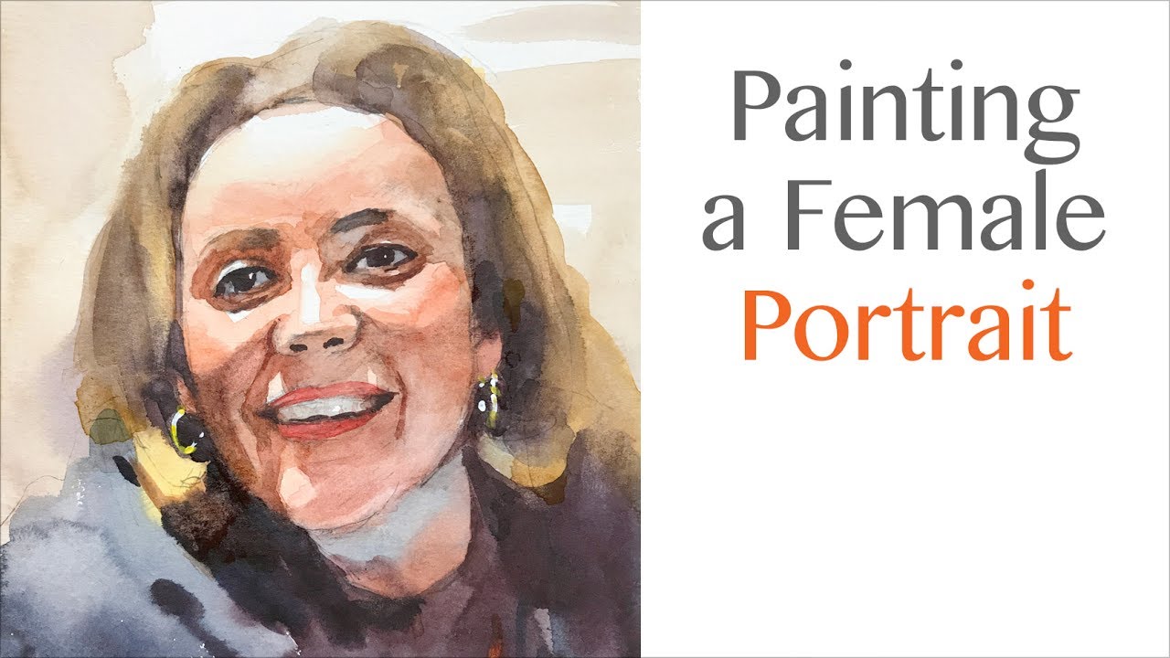 1280x720 Watercolor Portrait Painting Of A Lady - Lady Watercolor