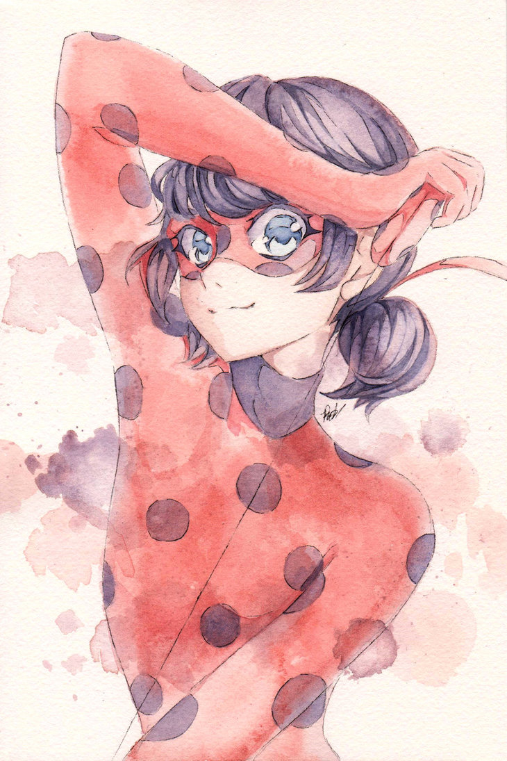 730x1095 Ladybug By Usagiyogurt - Ladybug Watercolor