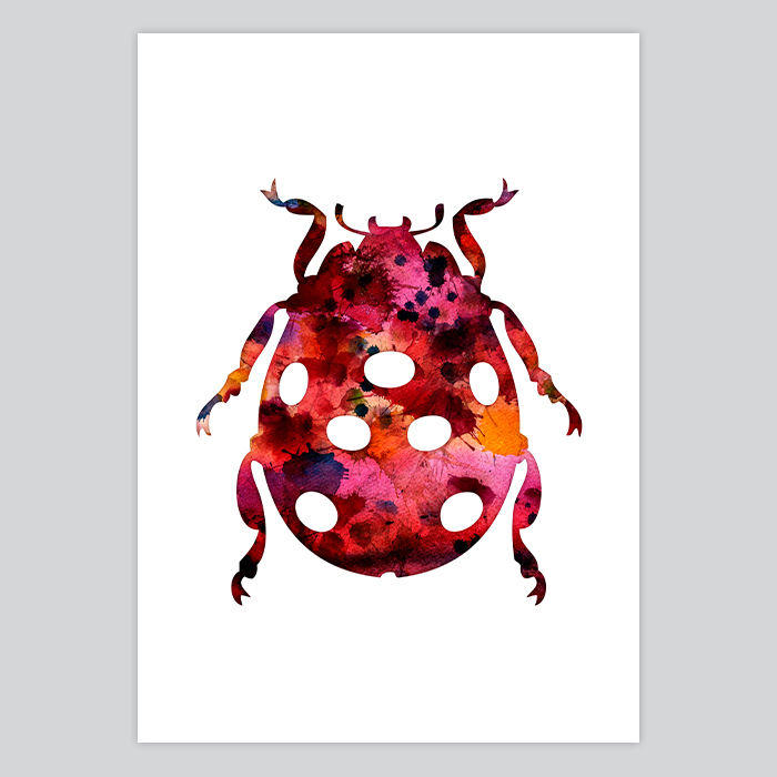 700x700 Watercolor Print Ladybug - Ladybug Watercolor