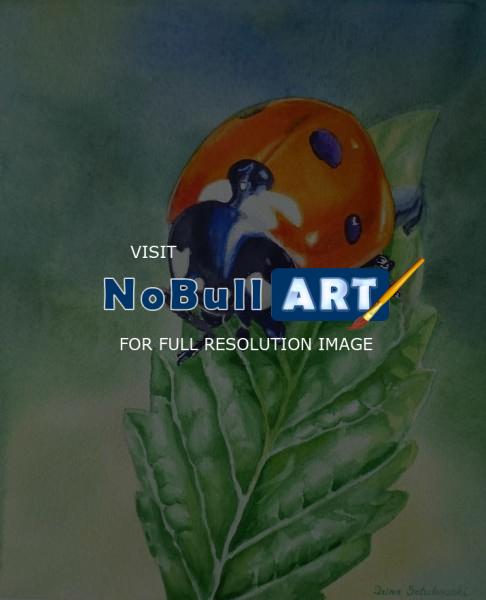 486x600 Artist Irina Sztukowski - Ladybug Watercolor