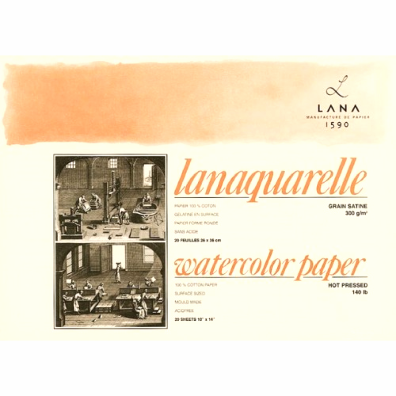 800x800 Lana Lanaquarelle Watercolour Blocks - Lana Watercolor Paper