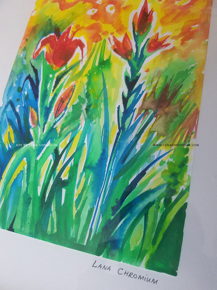 750x1000 Sunny Day In Watercolors On Paper 12x15in - Lana Watercolor Paper