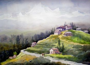 350x252 Artfido Buy Art Online Watercolor Painting Gallery 2737299027 - Landscape Watercolor Paintings Gallery