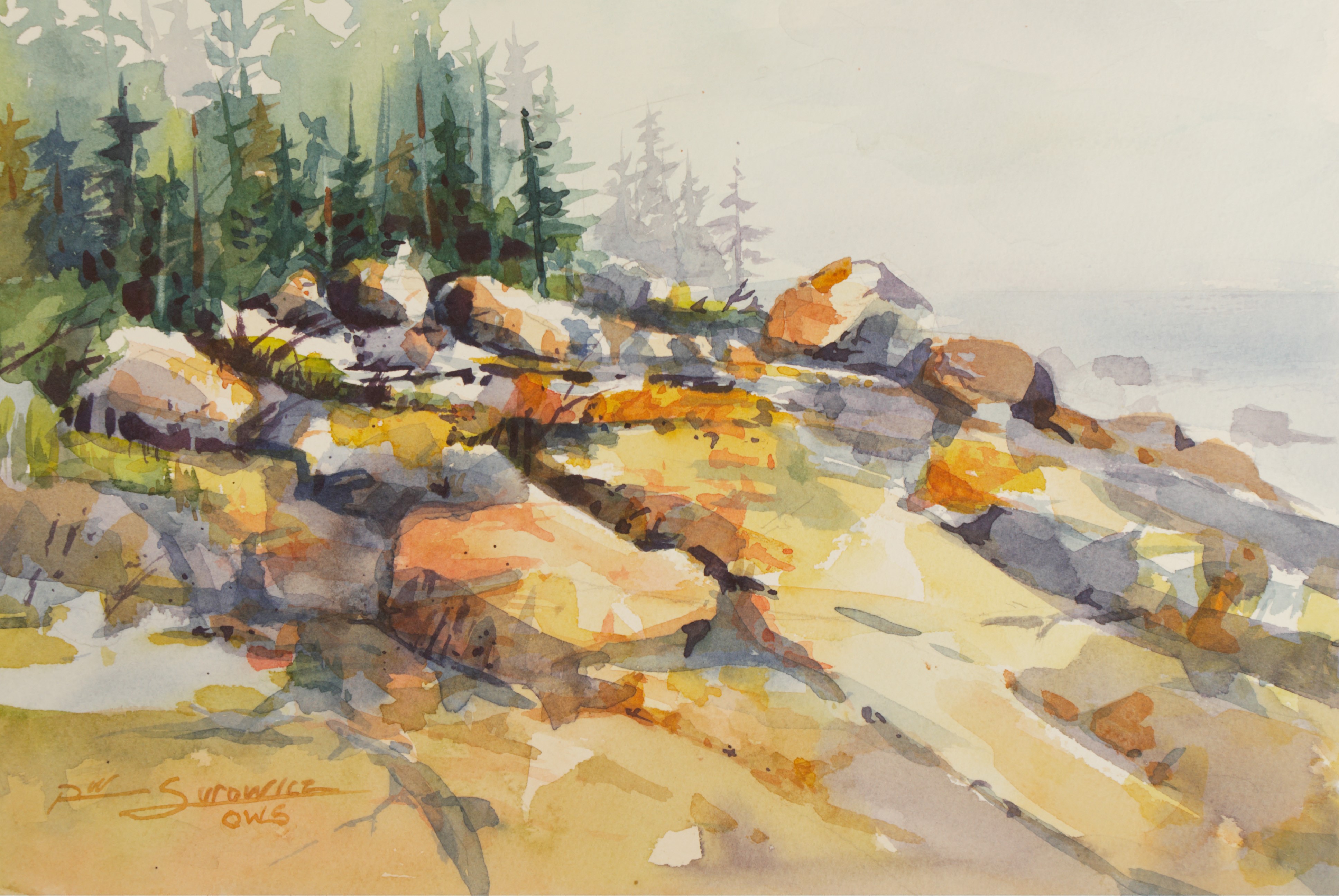 3872x2592 Art Gallery Watercolor Landscapes, Flowers, Cityscapes, Nature - Landscape Watercolor Paintings Gallery