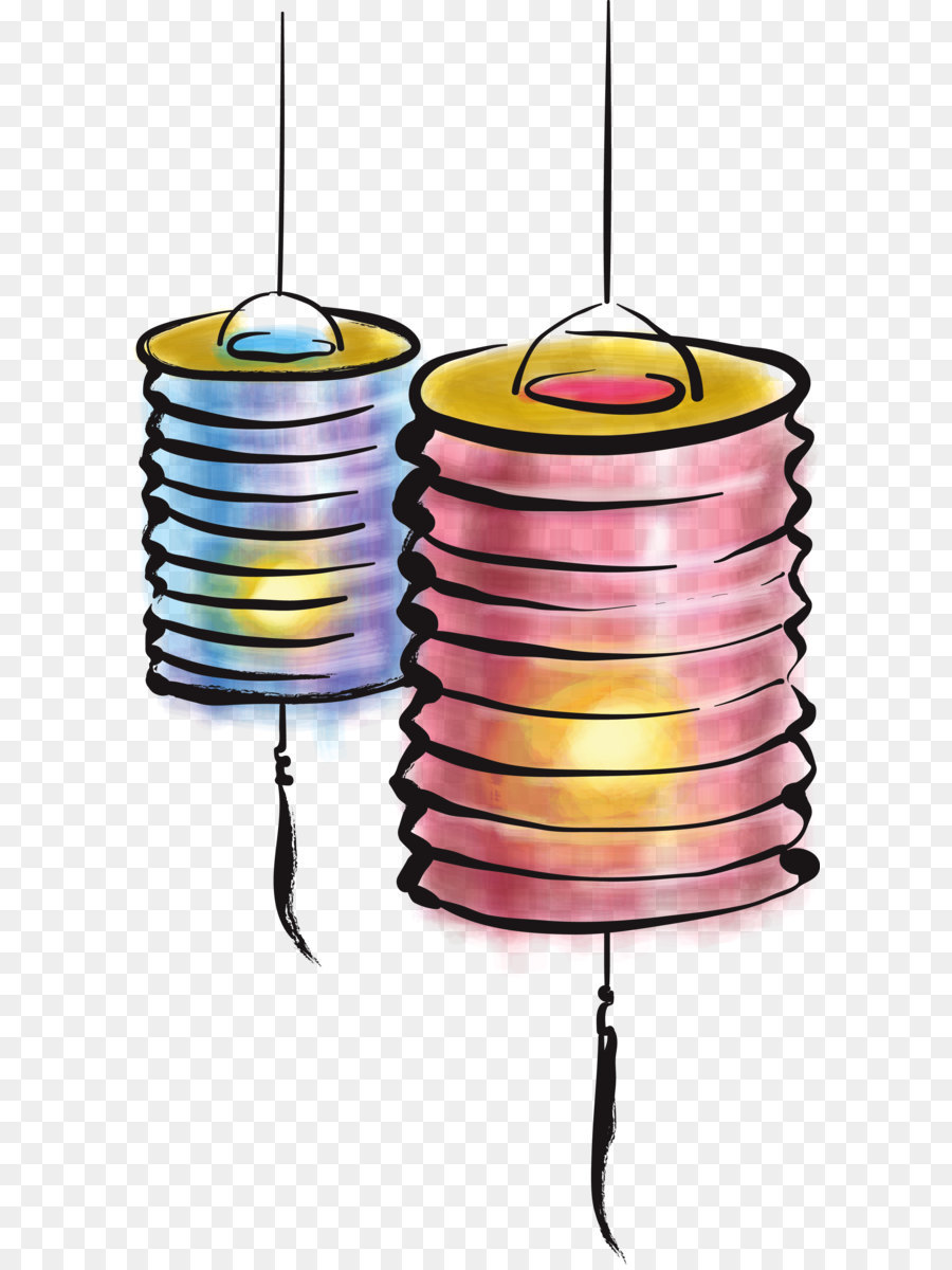 900x1200 Mid Autumn Festival Lantern Festival Mooncake Clip Art - Lantern Watercolor