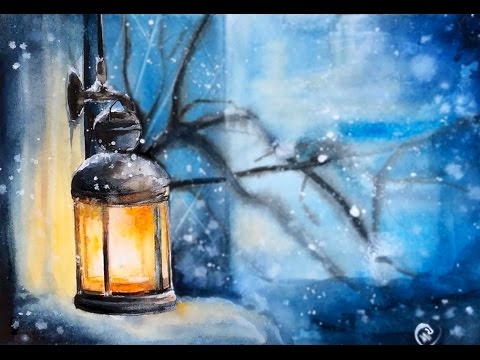 480x360 Watercolor Lantern Painting Demonstration - Lantern Watercolor