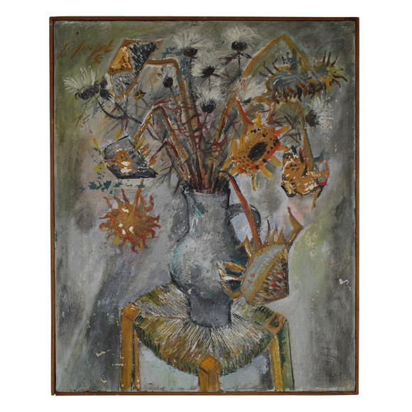 580x580 Lucca Antiques - Large Scale Watercolor Painting