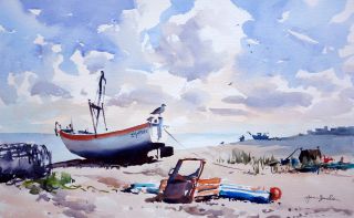 320x197 How To Create A Beautiful Watercolour Landscape Painting - Large Watercolor