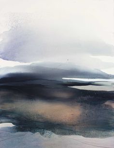 236x304 Abstract Landscape - Large Watercolor