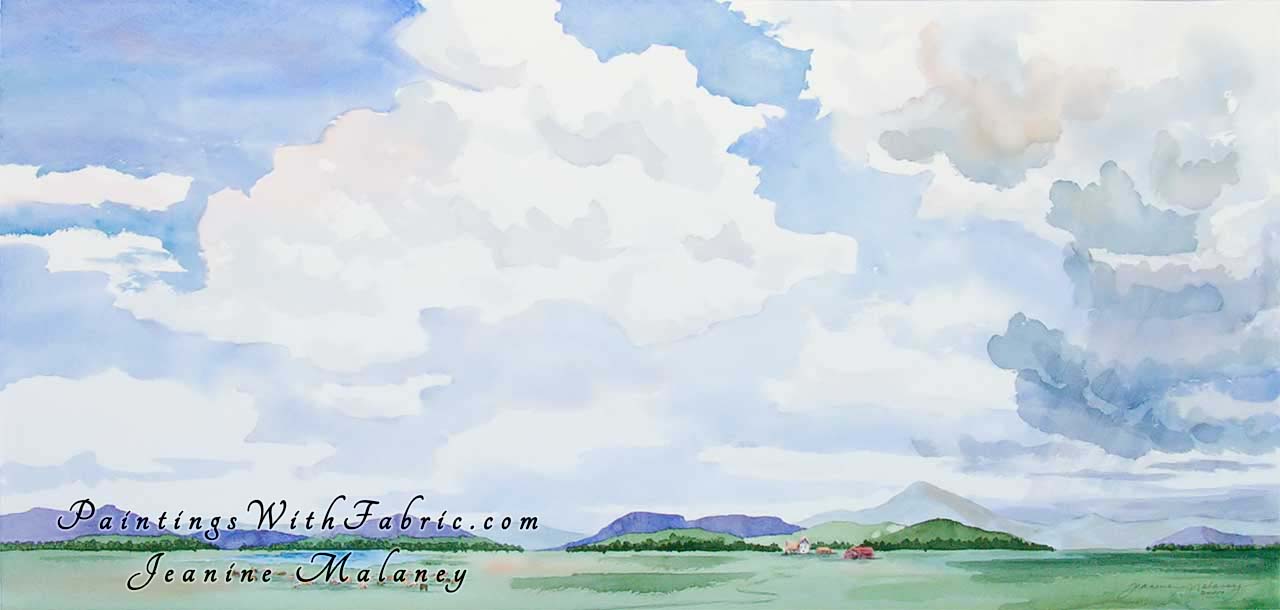 1280x610 Colorado Big Sky Watercolor Painting - Large Watercolor