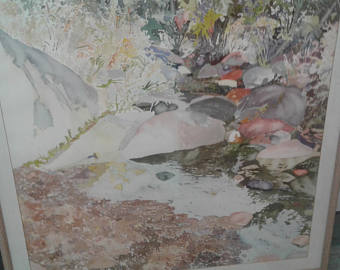 340x270 Large Watercolor Etsy - Large Watercolor Art