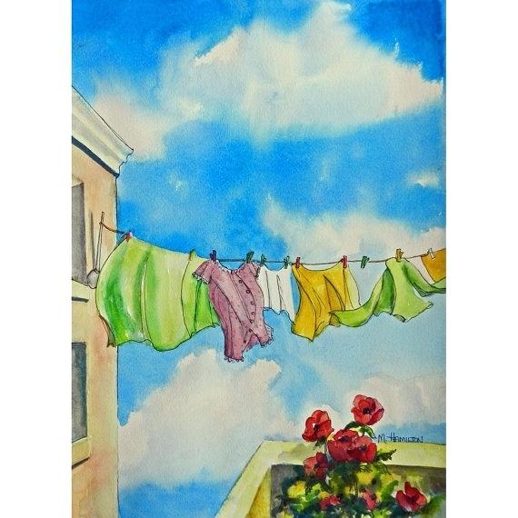 570x570 Laundry Room Artwork Subway Art Preview Home Design Ideas Images - Laundry Watercolor