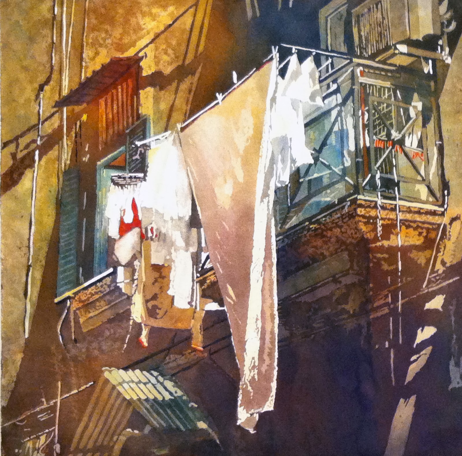 1600x1579 Art Of Watercolor Linda Baker Interview - Laundry Watercolor