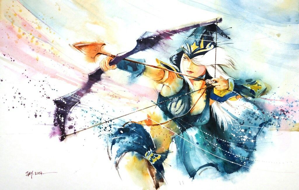 1024x653 Pin By Liz Williams On Watercolor Paintings - League Of Legends Watercolor