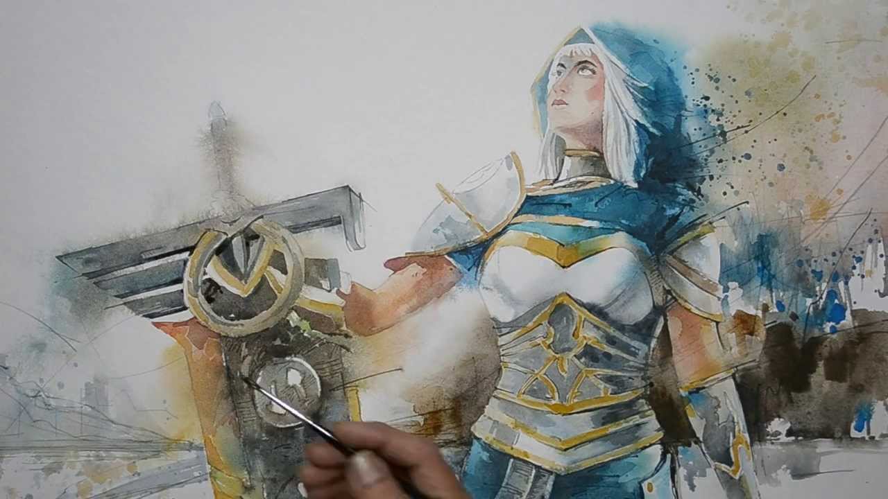 1280x720 Speed Painting - League Of Legends Watercolor