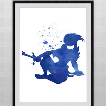 354x354 Yasuo From League Of Legends Watercolor From Schiostudio360 - League Of Legends Watercolor