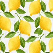 173x173 Watercolor Lemons Fabric, Wallpaper Amp Gift Wrap - Lemon Watercolor
