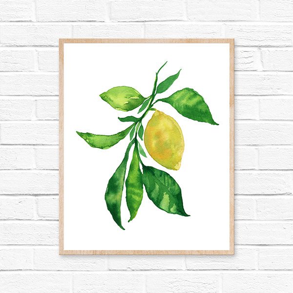 600x600 Lemon Watercolor Lemon Print Lemon Painting Lemon Lemon Art - Lemon Watercolor Painting