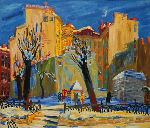 502x427 Hopeless Painters. Leningradpetersburg Painting St Petersburg - Leningrad Watercolor