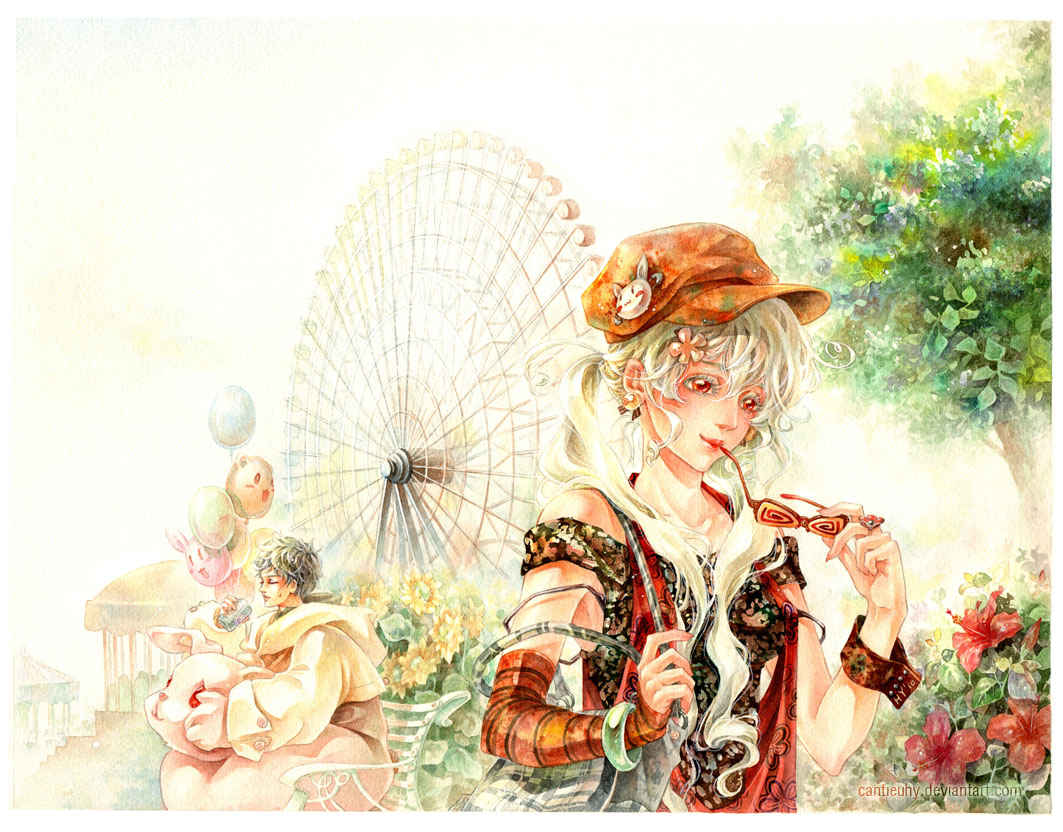 1063x832 I Love Rabbit By Cantieuhy - Leningrad Watercolor