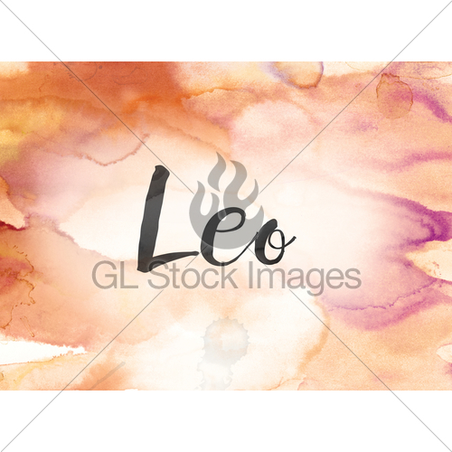 500x500 Leo Concept Watercolor And Ink Painting Gl Stock Images - Leo Watercolor