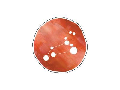 400x300 Leo Watercolor Art Print By , Paperfinch - Leo Watercolor