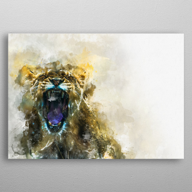 640x640 Watercolor Leo By Christian K Metal Posters - Leo Watercolor