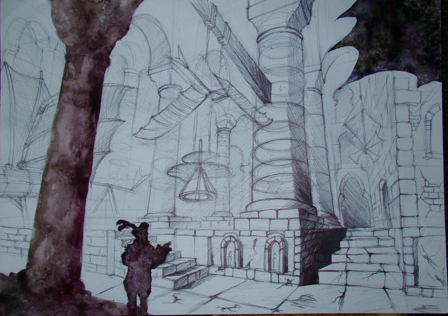 900x635 Leonardo Da Vinci Workshop By Samuel De Deviant - Leonardo Da Vinci Watercolor