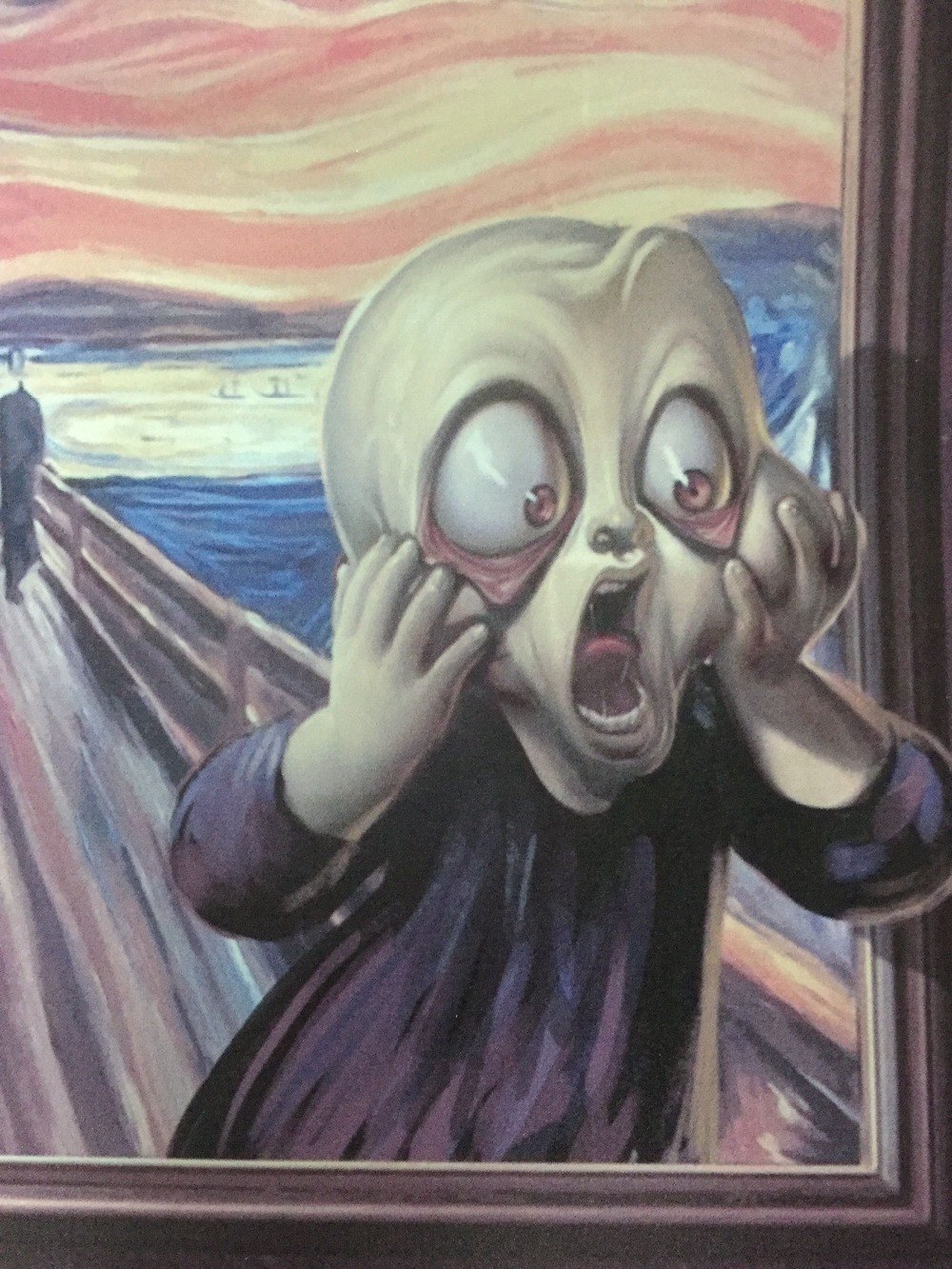 1000x1333 Leonardo Da Vinci Screaming Mona Lisa Edvard Munch Picture Artwork - Leonardo Da Vinci Watercolor