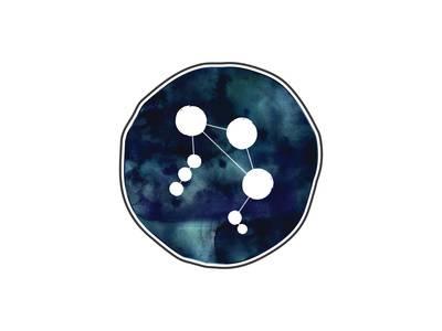 400x300 Libra Watercolor Art Print By Paperfinch - Libra Watercolor