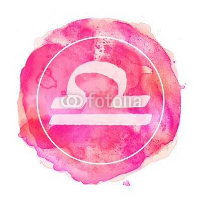 400x400 Libra Zodiac Sign On Watercolor Background Buy Photos Ap - Libra Watercolor