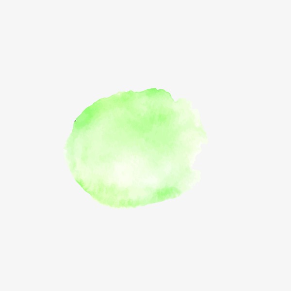 600x600 Ink Watercolor Green Petals, Watercolor Clipart, Watercolor, Light - Light Green Watercolor