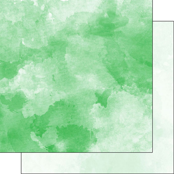 600x600 Scrapbook Customs Green And Light Green Watercolor Paper - Light Green Watercolor