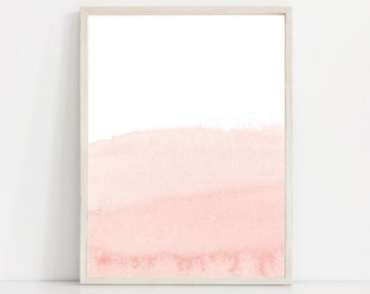 340x270 Pink Watercolor Art Etsy - Light Pink Watercolor