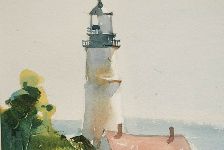 900x602 Watercolor Painting Lesson - Light Watercolor